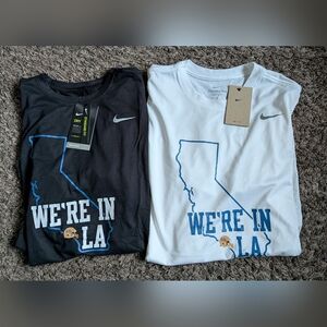 NWT Nike UCLA We're In LA Black & White Athletic Shirts Men's L